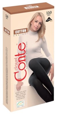 Conte Cotton 150 Den - 53% Cotton Warm Opaque Women's Tights (7С-72СП)