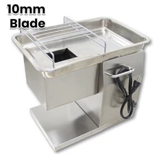 110V Stainless Steel Meat Cutting Machine Meat Slicer with 10mm Blade TJ90T-B