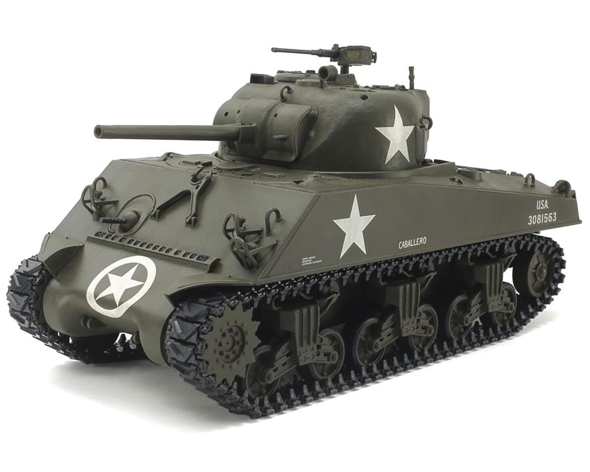 タミヤRC M4A3 SHERMAN U.S. MEDIUM TANK 1/35 Tamiya 1/35 U.S. M4A3 Sherman RC Model Medium Tank Kit [TAM48217