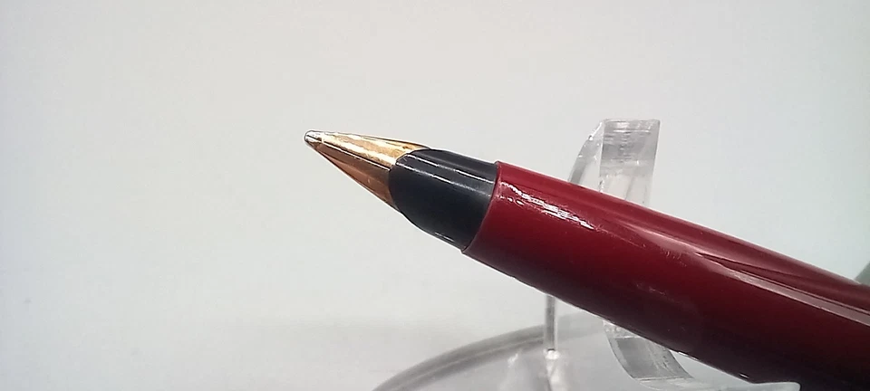 Vintage c.1970's Parker 45 Classic Red Steel Cap CP Trim 14k Nib VGC GWO - Image 4 of 4
