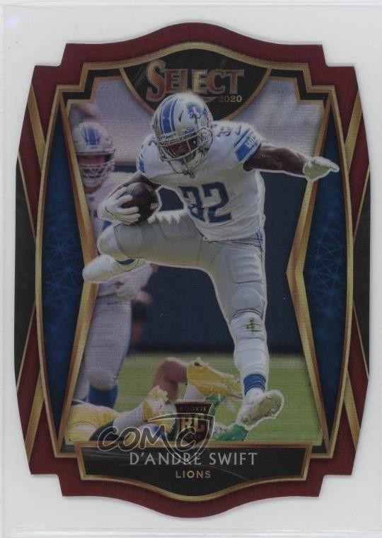 2020 Panini Select Premier Level Maroon Prizm Die-Cut D'Andre Swift #151 11sd