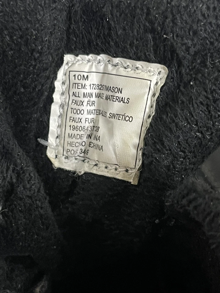 Botas Khombu Mason para mujer 10M negras grises invierno nieve frontal cremallera forradas de piel sintética Foto 2 de 4