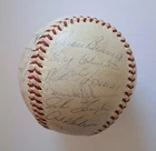 1961 MLB AL All-Stars 21 Team-Signed OAL Baseball CASH KALINE FORD KILLEBREW HOF