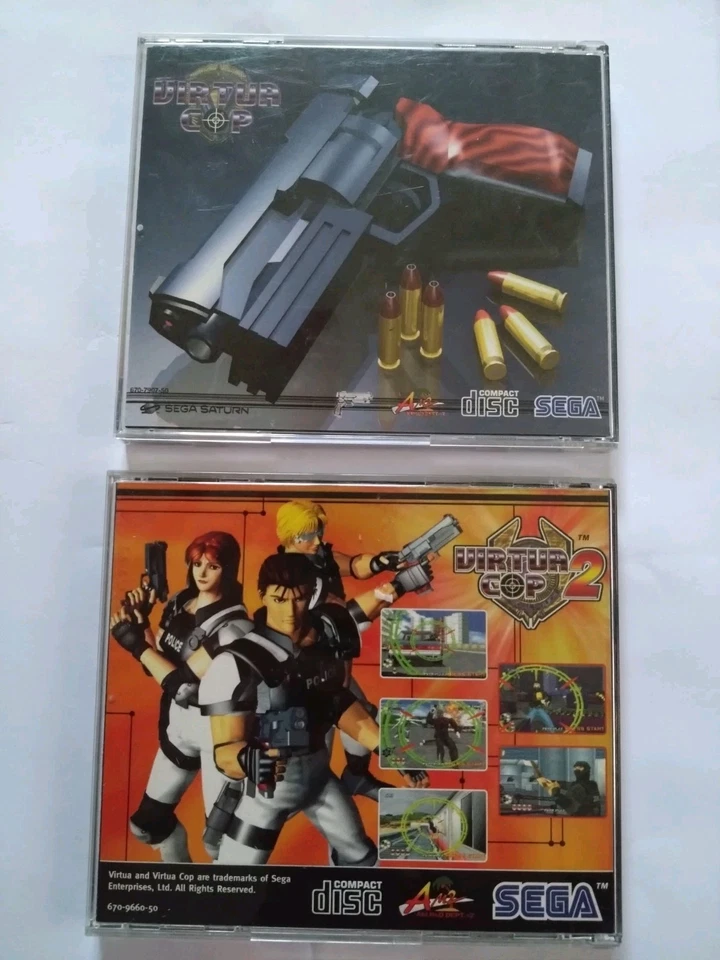 Sega Saturn Virtua Cop 1 & 2 and  Virtua Gun (PAL UK). Tested and working  - Image 4 of 4