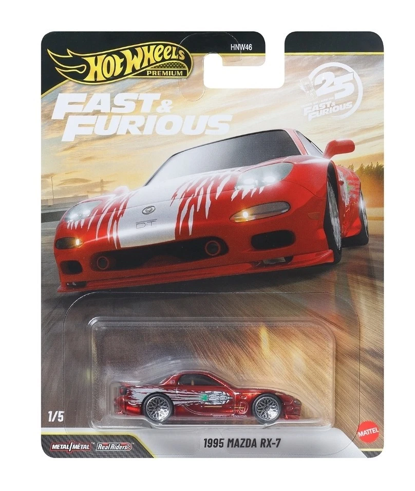 ミニカー Hotwheels FAST& FURIOUS MAZDA RX-7 Amazon | Hot Wheels Fast & Furious '95 Mazda RX 7 2/6, White