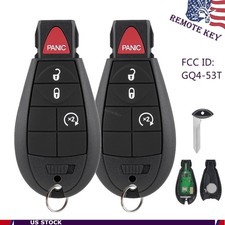 2 Remote Control Key Fob For 2014 2015 2016 2017 2018 2019 Jeep Cherokee Gq4-53t