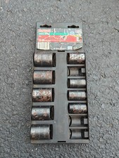 Sears Craftsman Tools Usa 12 Drive Sae Easy Read Impact Socket Set 15884