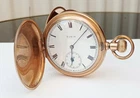 Antique Elgin Pocket Watch Gold Plated Full Hunter Working.