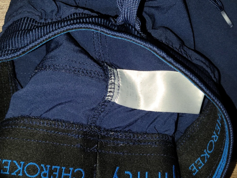 Mens Cherokee Navy Blue Scrub Set  Medium Top And  Large Jogger Pants Scrubs - Image 3 of 4