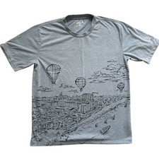 Arnold Palmer Golf Go Arnie Go Mens Classic Style Heather Blue T-Shirt Sz Large