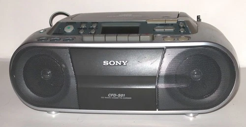Vintage Sony Boombox CFD-S01 CD/Radio/Cassette Player - Tested & Working