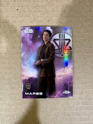 2025 Topps Chrome Star Wars Maree Rainbow Refractor Card
