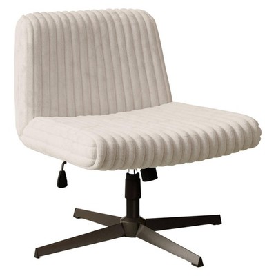Criss Cross Chair, Armless Extra Wide Office Desk Chair No Wheels, 26'' Extra ...