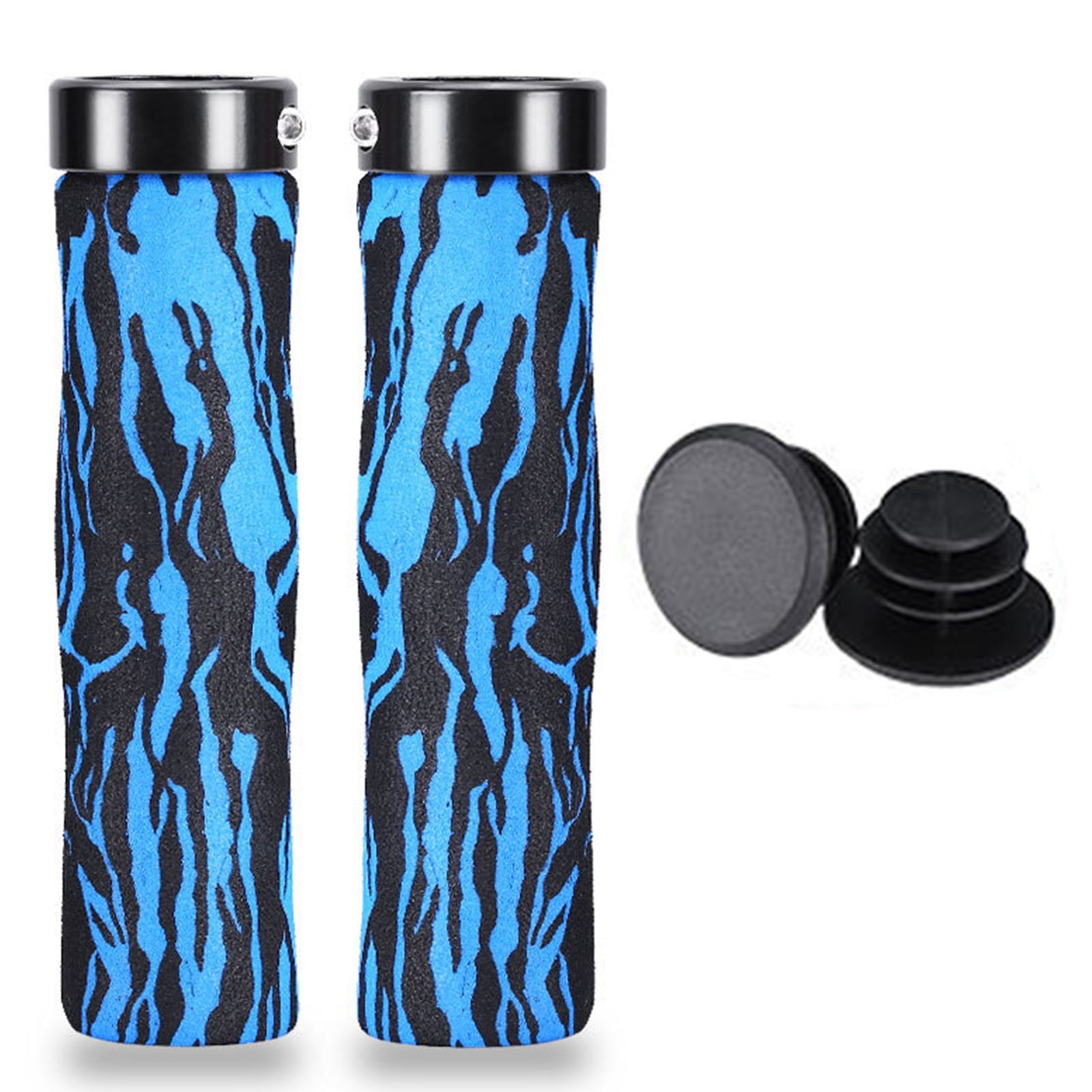 2Pcs Mountain Bike Handlebar Grips EVA Foldable Shock Absorption Anti Slip Bike