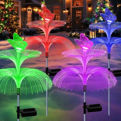 4 Pack Solar Garden Lights, Gardening Birthday Gifts for Mom Grandma Women, W...