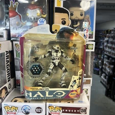 2009 McFarlane Toys HALO 3  Spartan soldier Recon White 5” Figure =see Decrip