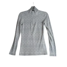 Smartwool Merino 250 Pullover Womens Medium Half Zip Wool Base Layer Pattern