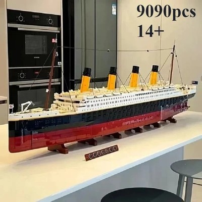 Kompatibel Titanic 10294 Großes Kreuzfahrtschiff Bausteine Set 9090 Teile Dekor