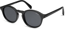 New SOJOS Round Classic Polarized Sunglasses UV400 Black Retro Matte  Case