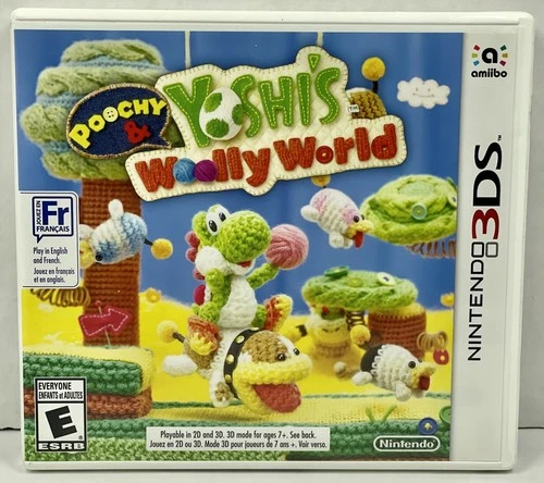 Poochy & Yoshi's Woolly World Nintendo 3DS - Tested - No Manual