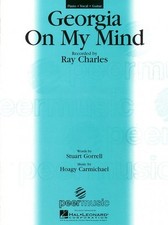 Georgia on My Mind Sheet Music Piano Vocal Ray Charles NEW 000351624