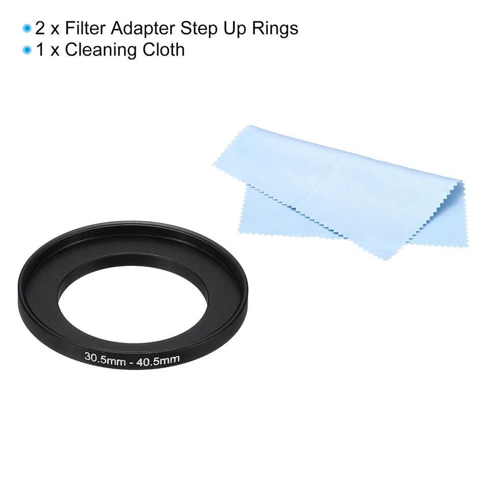 30.5mm-40.5mm Step Up Ring Camera Lens Filter Adapter Ring Filter with Cloth - Image 3 of 4