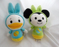 Hallmark Itty Bittys Disney Mickey Mouse Donald Duck Easter Bunny Stuffed Animal