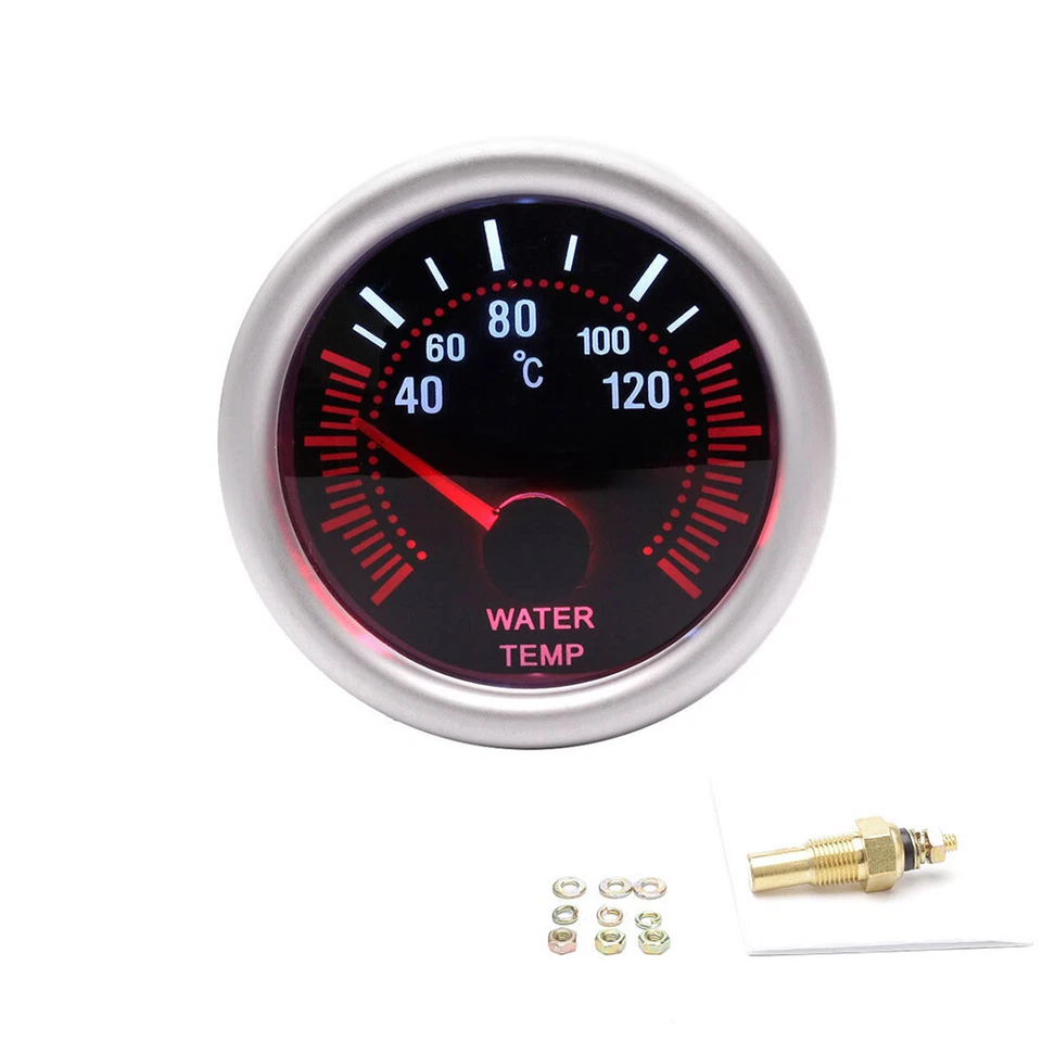 1X 2" 52mm Digital LED Medidor de Temperatura del Agua con Sensor Renovación Coche Foto 2 de 4