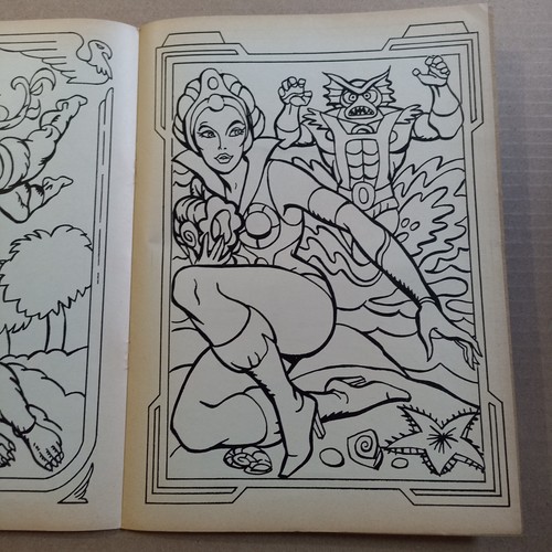 HE-MAN MASTERS OF THE UNIVERSE coloring book SKELETOR vintage MOTU TEELA - Picture 8 of 9