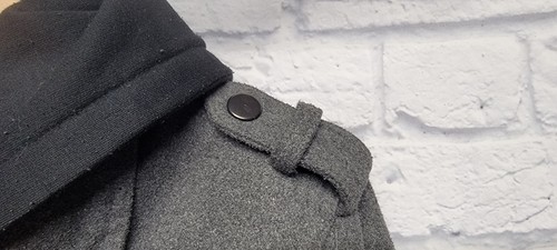 BOYS AIRWALK 18 GRAY BLACK FULL ZIP HOODIE FLAP POCKET LAYERED LOOK WINTER COAT - Picture 2 of 18