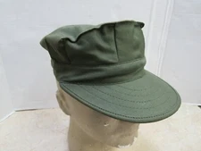 USN USMC OG-107 Utility Cap Hat Cover Cotton Sateen Small STAINED NOS US Navy 