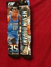 FBF Kevin Durant KD Oklahoma City OKC Crew Socks Size Medium 5-10 New