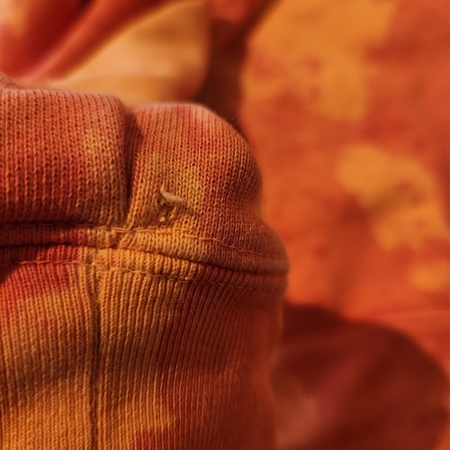 TommyInnit Crewneck Cotton Sweatshirt Orange Tie Dye 2XL Smiley FLAW! *READ* - Picture 14 of 15