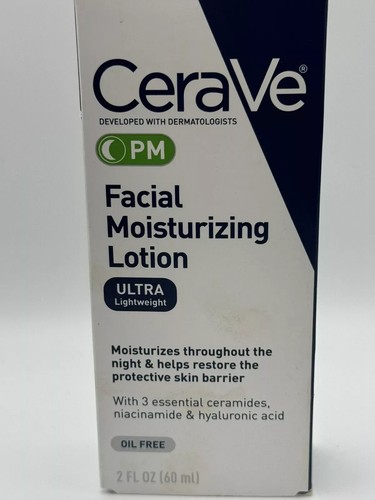 CeraVe PM Facial Moisturizing Lotion Ultra Lightweight Oil Free 2 fl oz