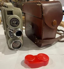 Eumig C3 16mm (or Double 8) Camera - With Leather Sheath. Working.