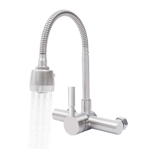 Wall Mount Kitchen Bathroom Faucet One Handle Center Commercial Sink Faucet NEW - Picture 4 of 18