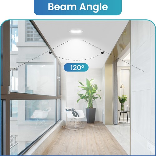 12W PIR Motion Sensor LED Recessed Ceiling Lights Tri-Color Round Night Light UK - Picture 10 of 15