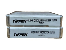 Tiffen 40.5mm Circular Polarizer Polarizing Lens Filter 405CP + UV Filter 405UVP
