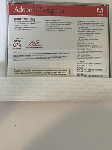 Adobe Indesign 2.0 for Mac (90034260) W/User guide And Classroom In A Book - Picture 10 of 10