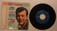 BOBBY DARIN / SCRIPTO PEN PROMO / CAPITOL EXTENDED PLAY ALBUM 2849/50