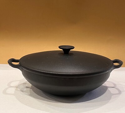 New Le Creuset Cousance Soup Pot Matte Black Cast Iron Rare | eBay