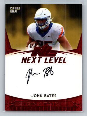2021 SAGE Premier Draft #21NL-JB John Bates Next Level Signatures Red