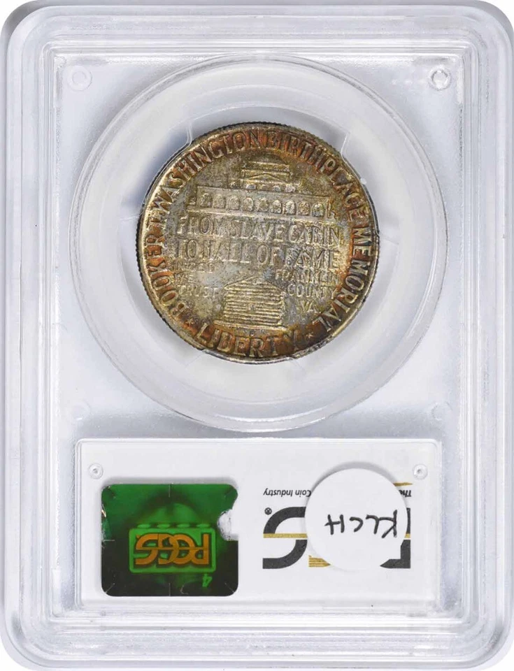 Booker T. Washington Commemorative Silver Half Dollar 1946-D MS67 PCGS (CAC) - Image 2 of 4