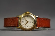 Timex Indiglo Carriage WR 30M Leather Band 25mm Quartz Analog Wrist Watch