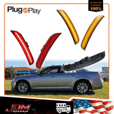 4PCS OE-Syle LED Side Marker Light Front Rear Lamps For 2015-2023 Chrysler 300