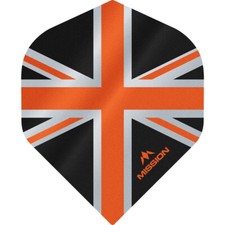 Mission - Alliance - Union Jack Dart Flights - No2 Standard - 100 Micron - Bla