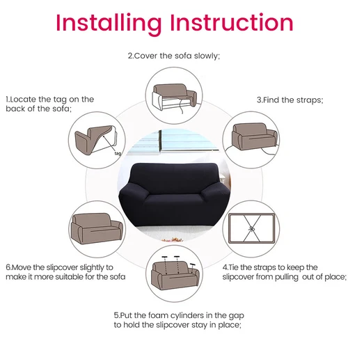 Stretch Sofabezug Schonbezug Massiv Sofabezüge Couch Möbel Schoner 160g - Bild 32 von 54