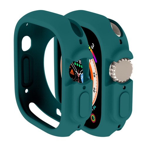 For Apple Watch Ultra 49mm Candy Matte Soft Cover Case Bumper Shell Frame TPU - Zdjęcie 14 z 28