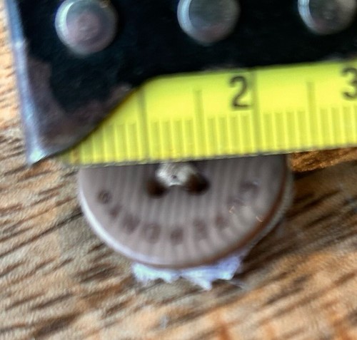 Ted Baker 2x Replacement BUTTON in BROWN - Spare Button - Picture 3 of 6