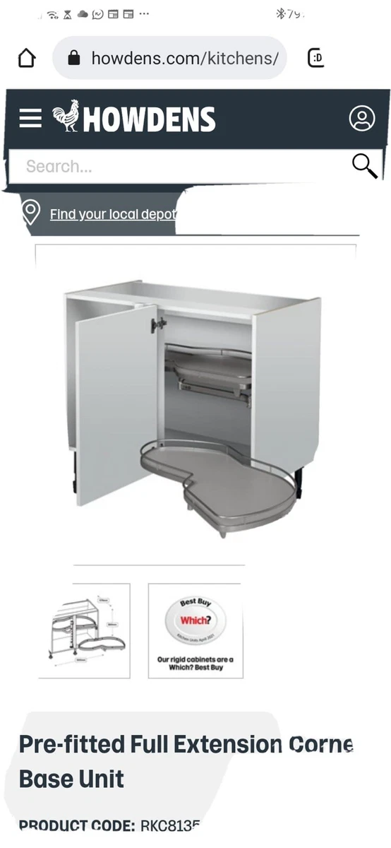 Corner kitchen 2024 larder unit howdens